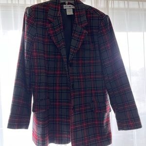 Vintage plaid blazer